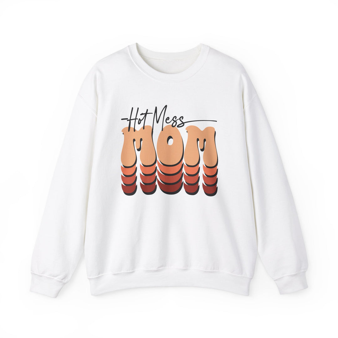 Hot Mess Mom - Unisex Heavy Blend™ Crewneck Sweatshirt