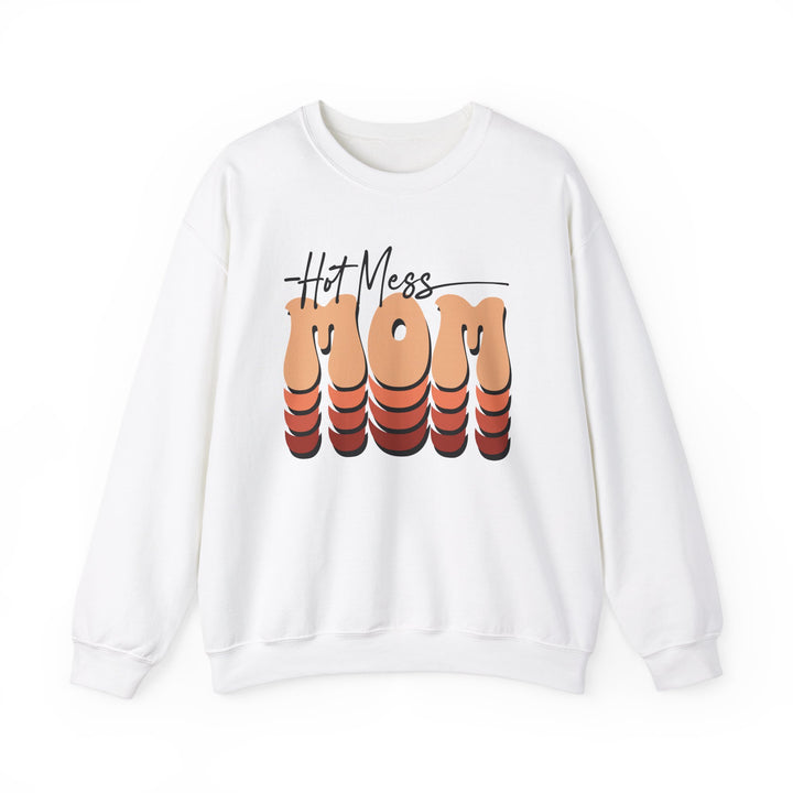 Hot Mess Mom - Unisex Heavy Blend™ Crewneck Sweatshirt