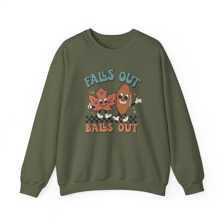 Falls Out Balls Out - Unisex Heavy Blend™ Crewneck Sweatshirt