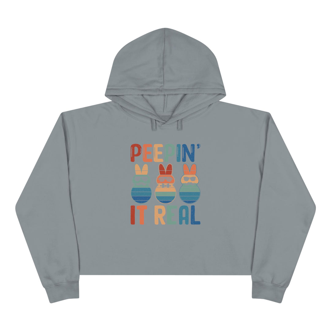 Peepin It Real - Crop Hoodie