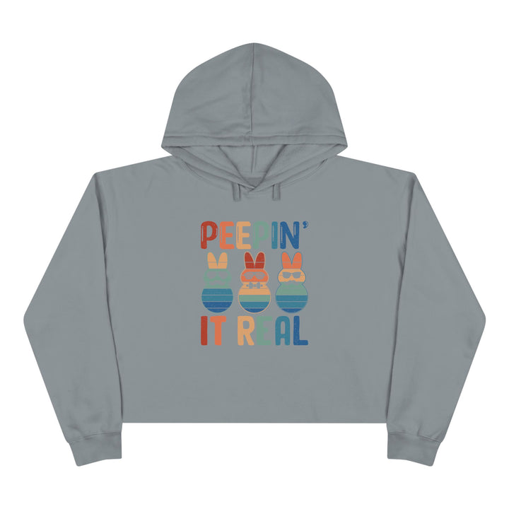 Peepin It Real - Crop Hoodie