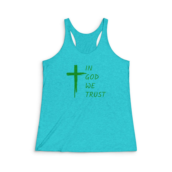 In God We Trust - Women's Tri-Blend Racerback Tank
