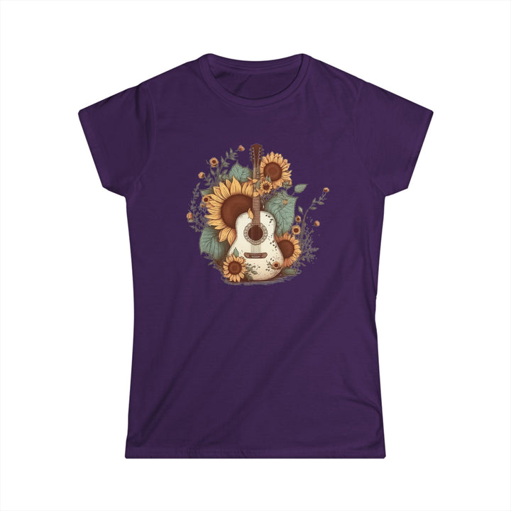 Sunflower Guitar - Women's Softstyle Tee