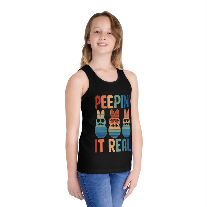 Peepin It Real - Kid's Jersey Tank Top