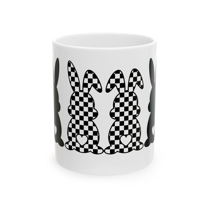 Heart Bunny - Ceramic Mug, (11oz, 15oz)