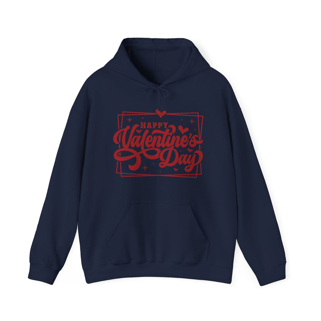 Happy Valentine's Day W/Hearts - Unisex Heavy Blend™ Hooded Sweatshirt