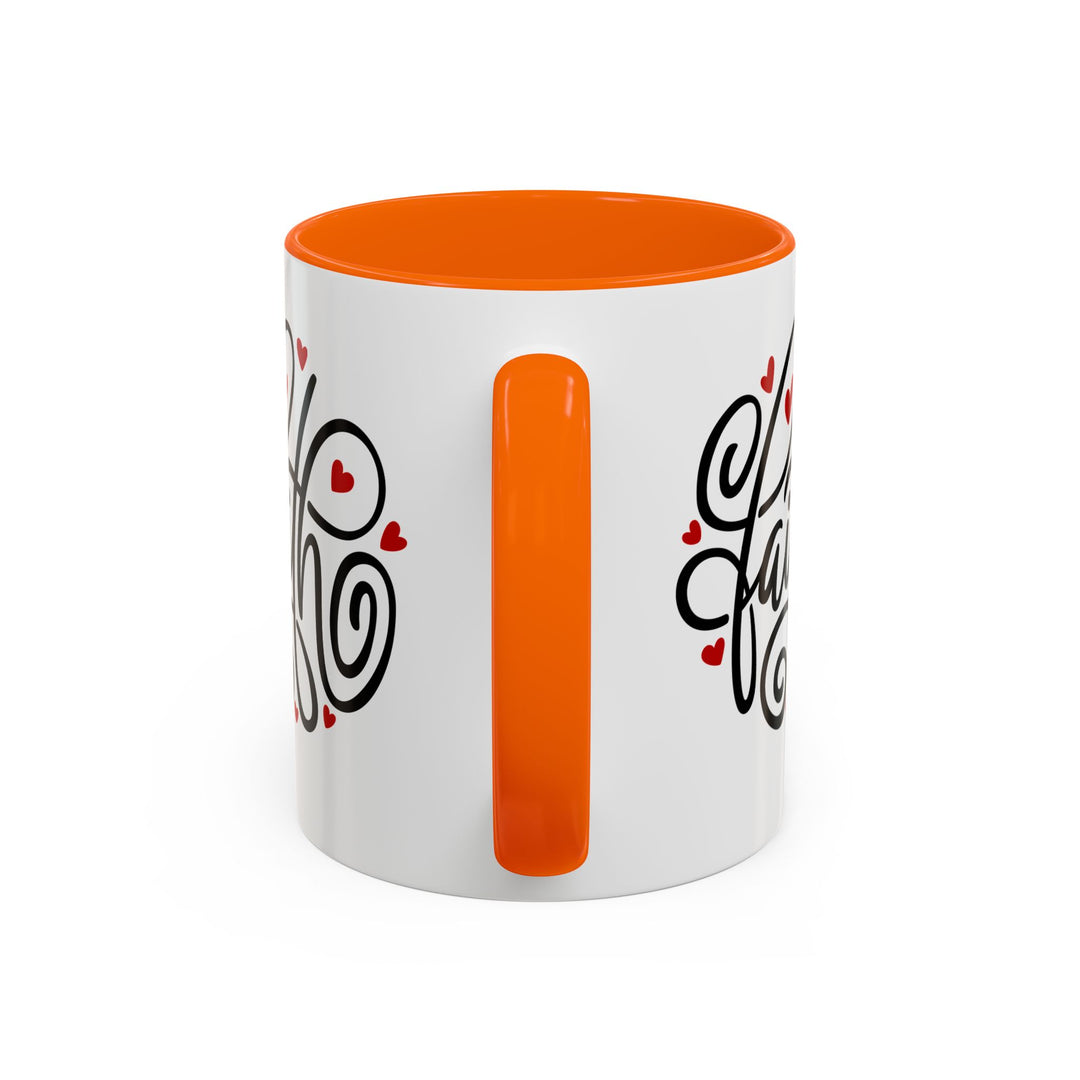 Faith Hearts - Accent Coffee Mug (11, 15oz)