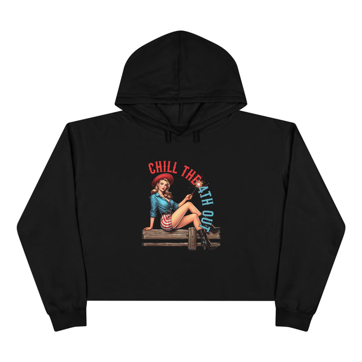 Chill The 4th Out - Crop Hoodie