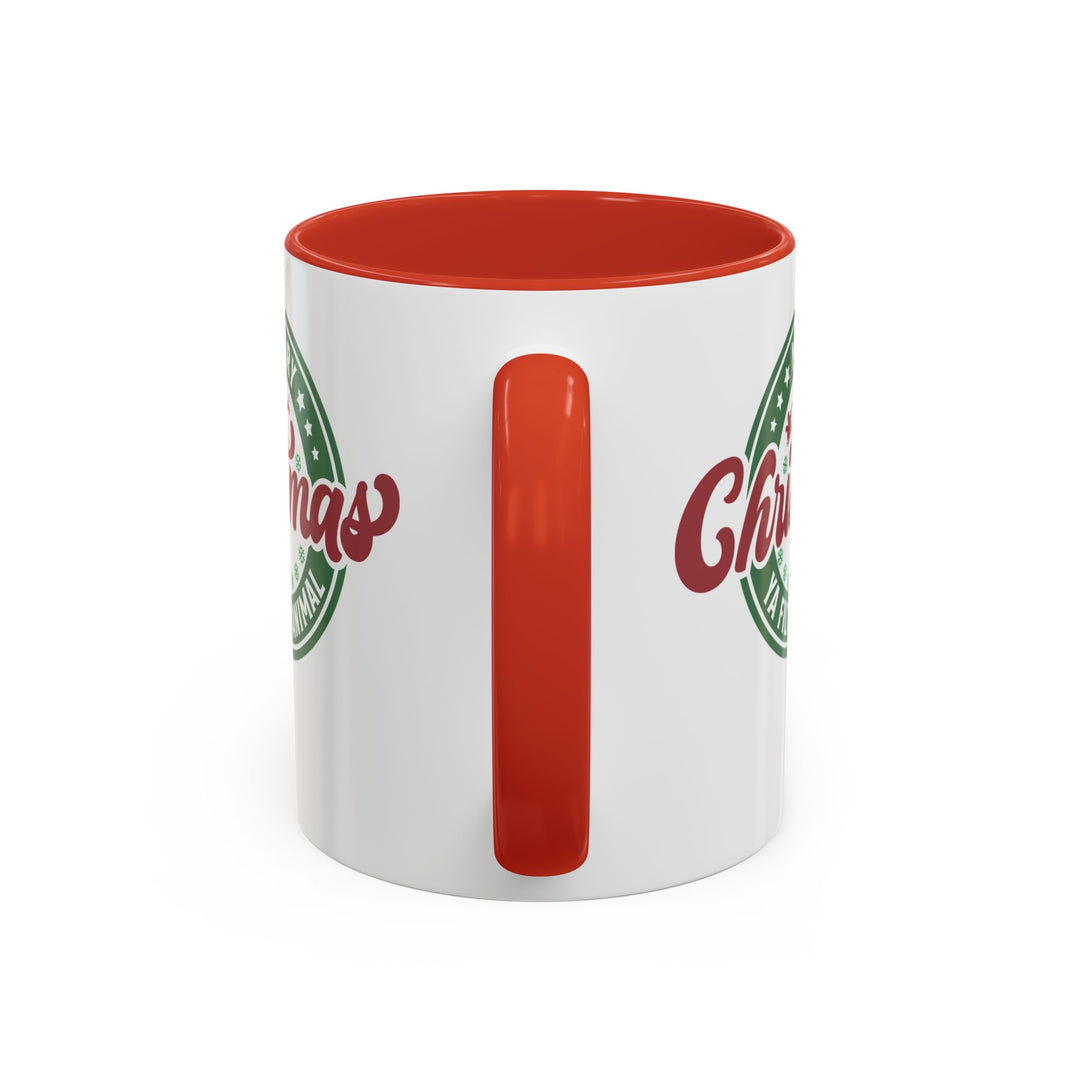 Merry Christmas Ya Filthy Animal - Accent Coffee Mug (11, 15oz)