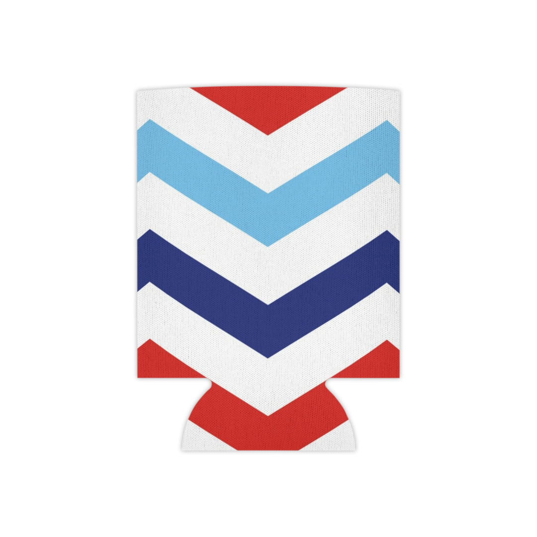 Patriotic Chevron - Can Cooler