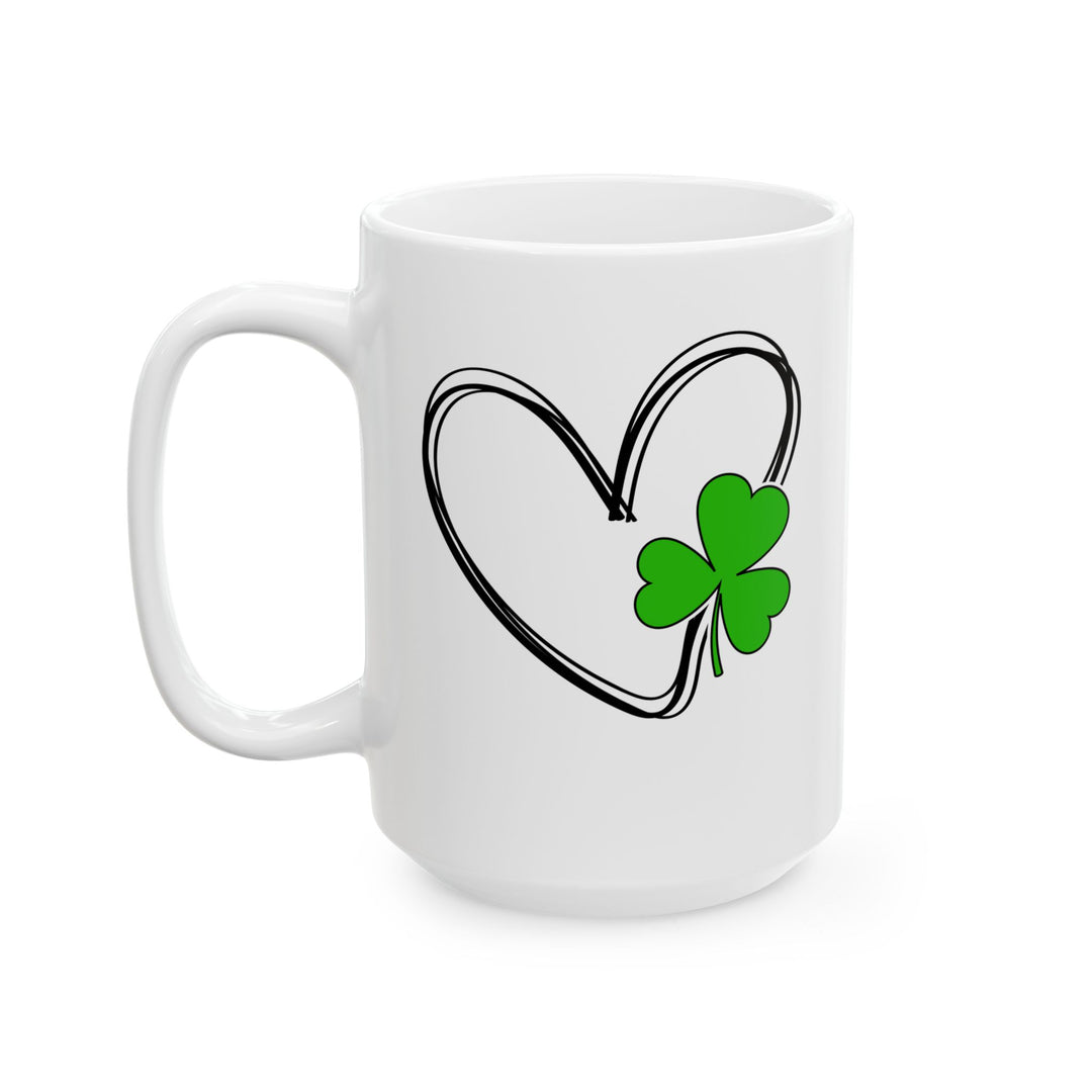 Heart & Clover - Ceramic Mug, (11oz, 15oz)