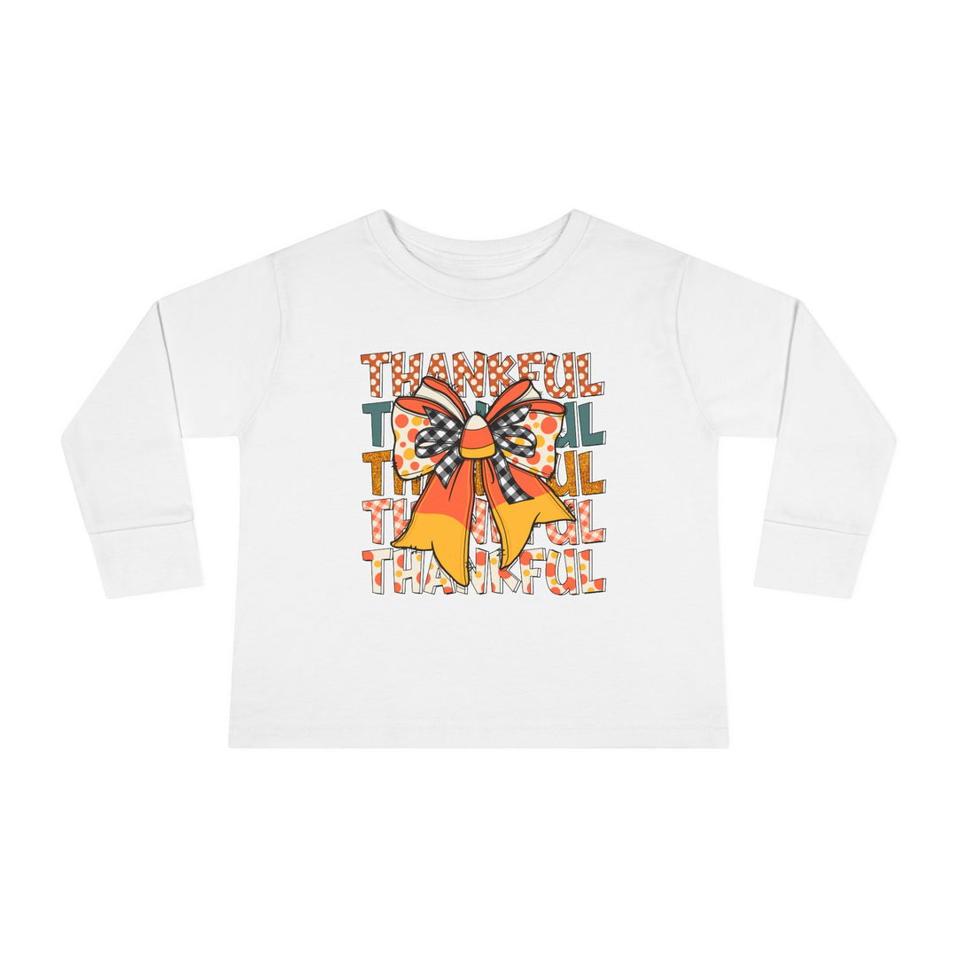 Thankful Bow - Toddler Long Sleeve Tee