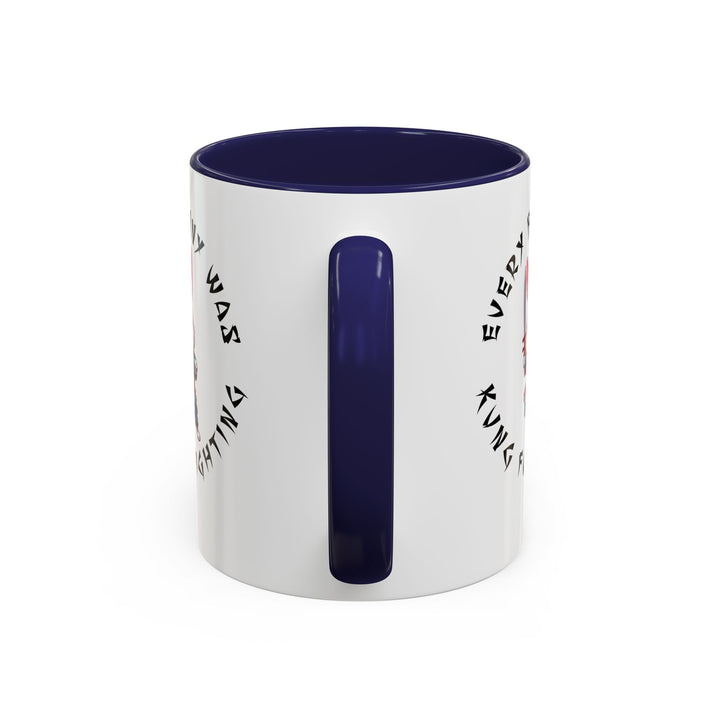 Kung Fu Fighting - Accent Coffee Mug (11, 15oz)