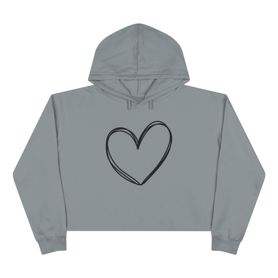 Heart - Crop Hoodie