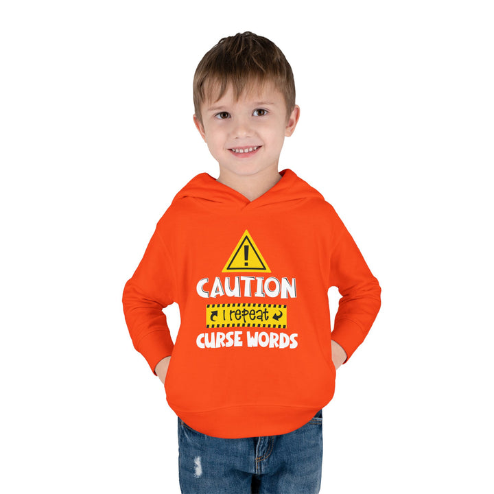 Caution - Toddler Pullover Fleece Hoodie