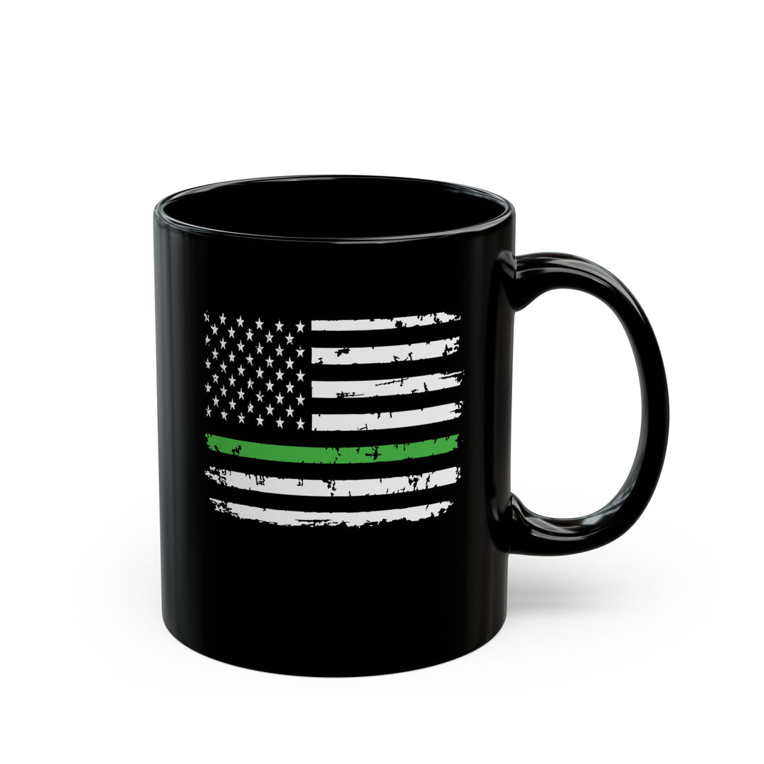Green Line Flag - Black Mug (11oz, 15oz)