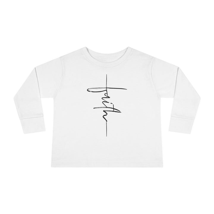 Faith Cross - Toddler Long Sleeve Tee