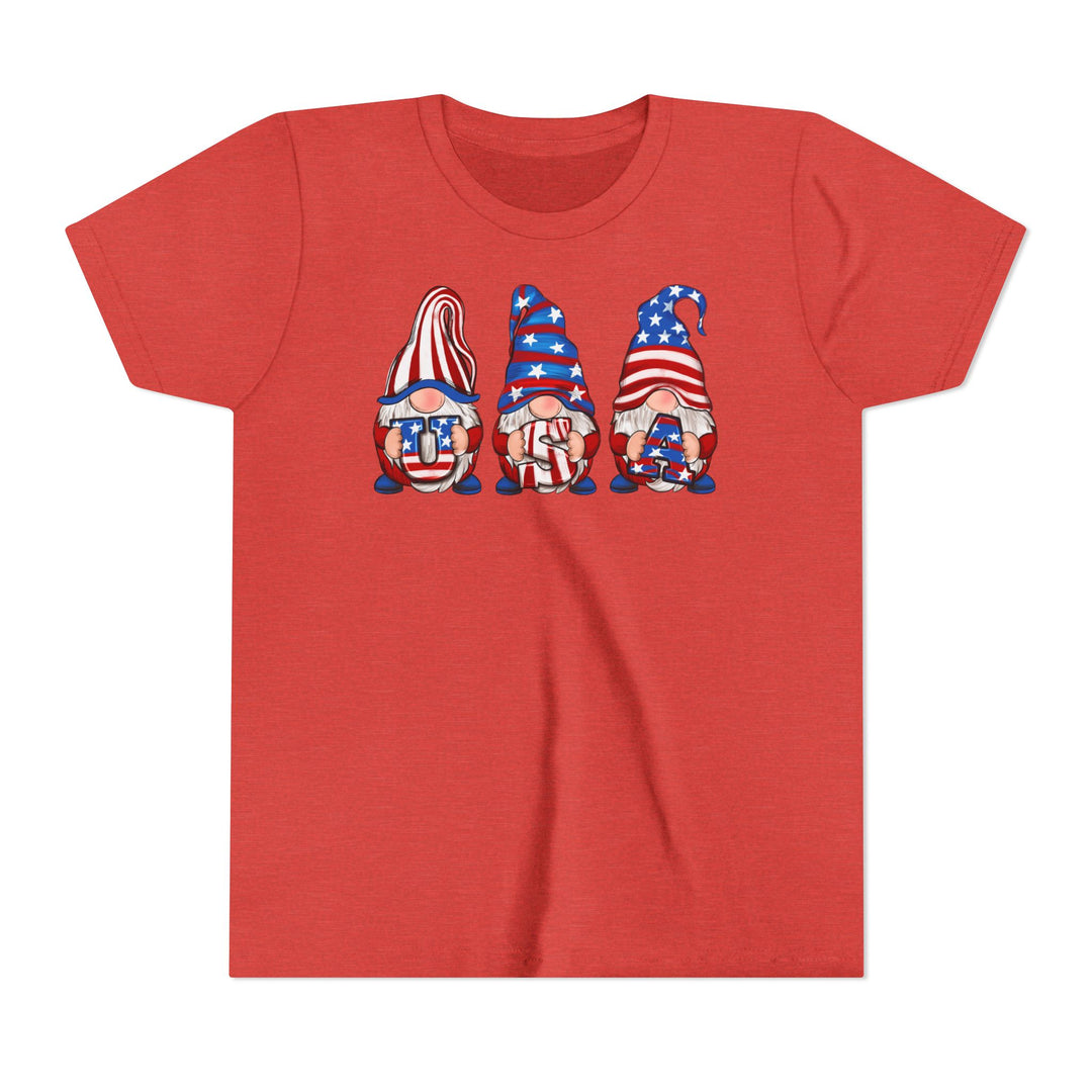 4th Of July Gnomes - Youth Short Sleeve Tee