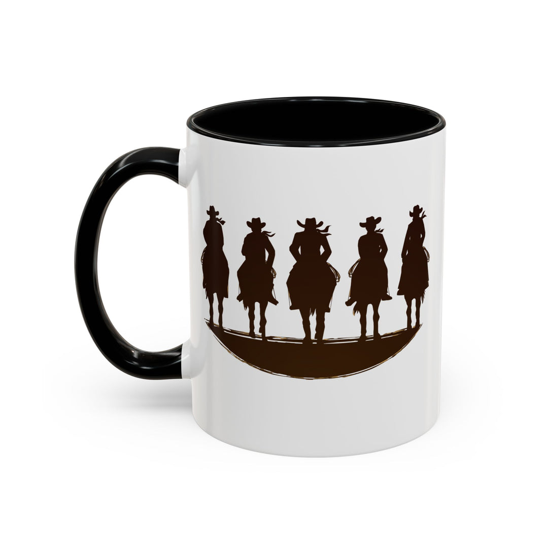 Cowboy Silhouette - Accent Coffee Mug (11, 15oz)