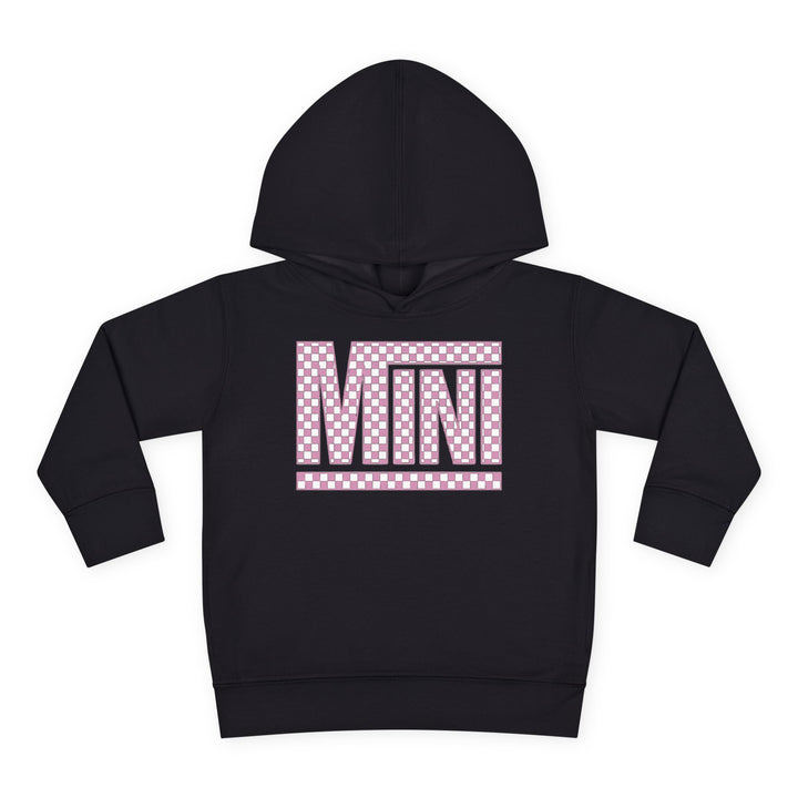 Pink Check Mini - Toddler Pullover Fleece Hoodie