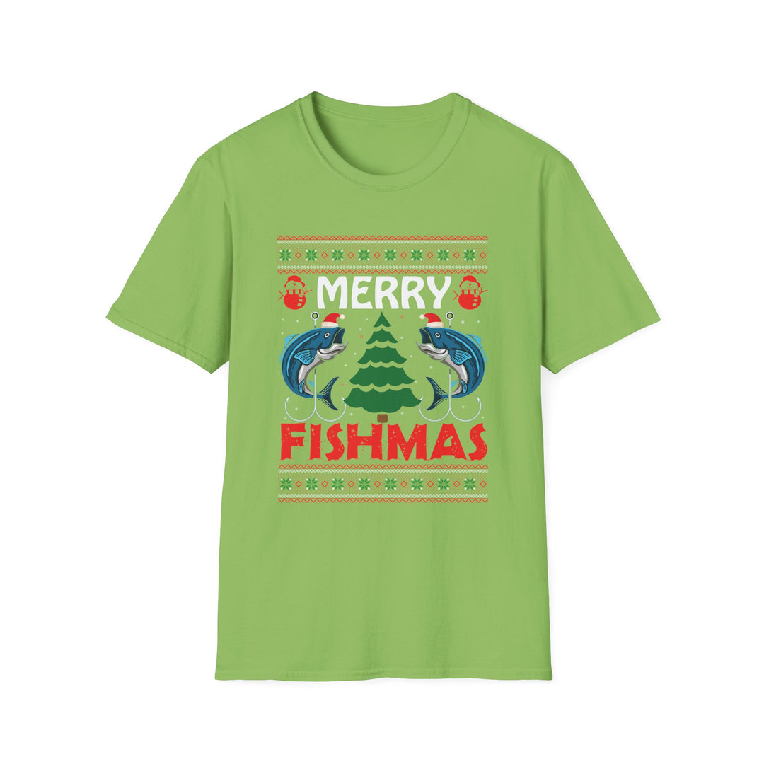 Merry Fishmas - Unisex Softstyle T-Shirt