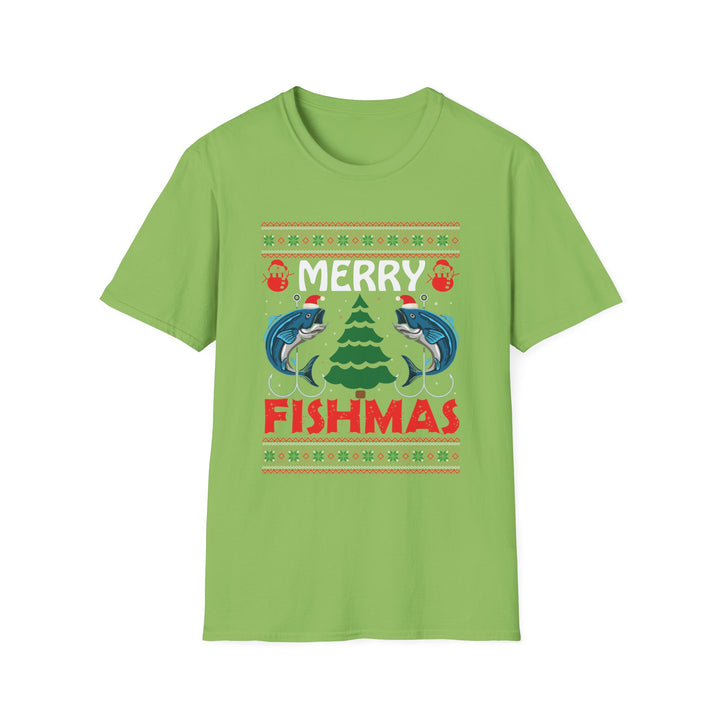 Merry Fishmas - Unisex Softstyle T-Shirt