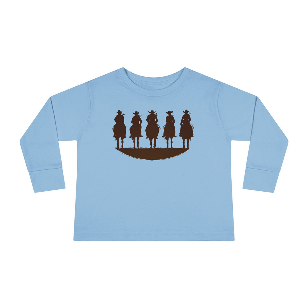 Cowboy Silhouette - Toddler Long Sleeve Tee