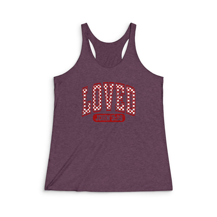 John 3:16 - Women's Tri-Blend Racerback Tank
