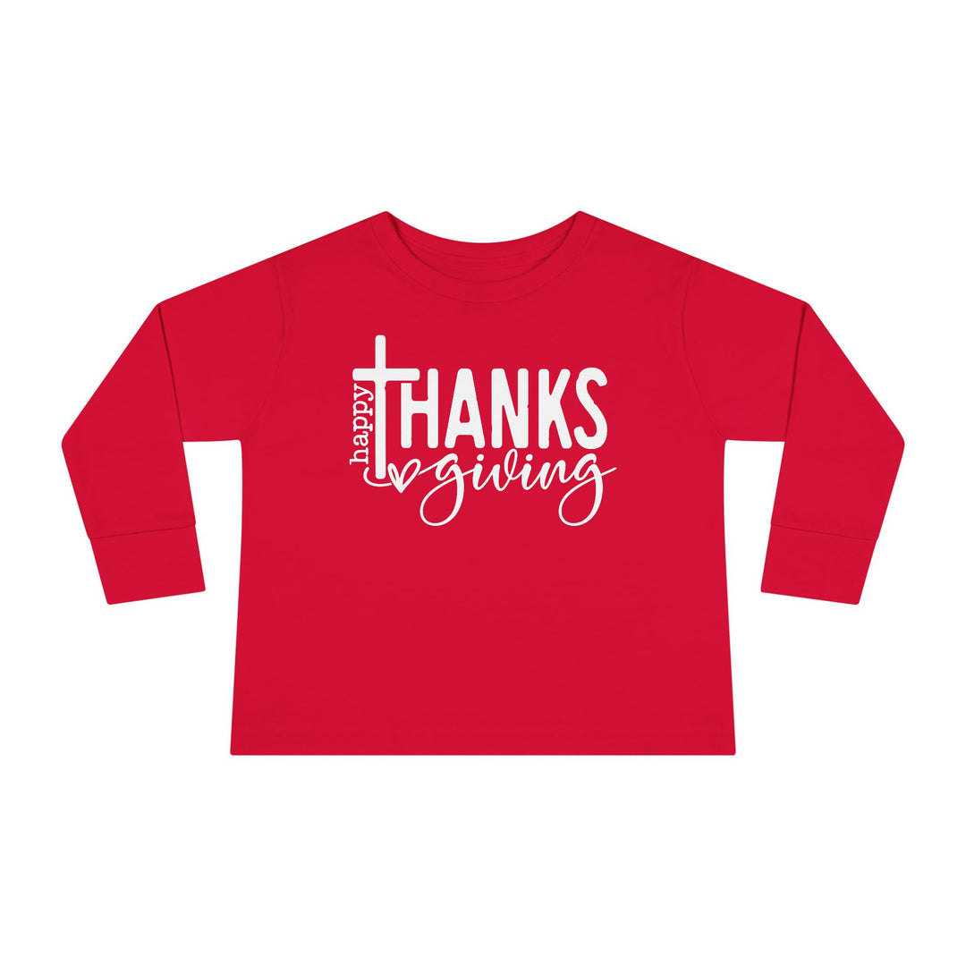 Thanksgiving Cross - Toddler Long Sleeve Tee