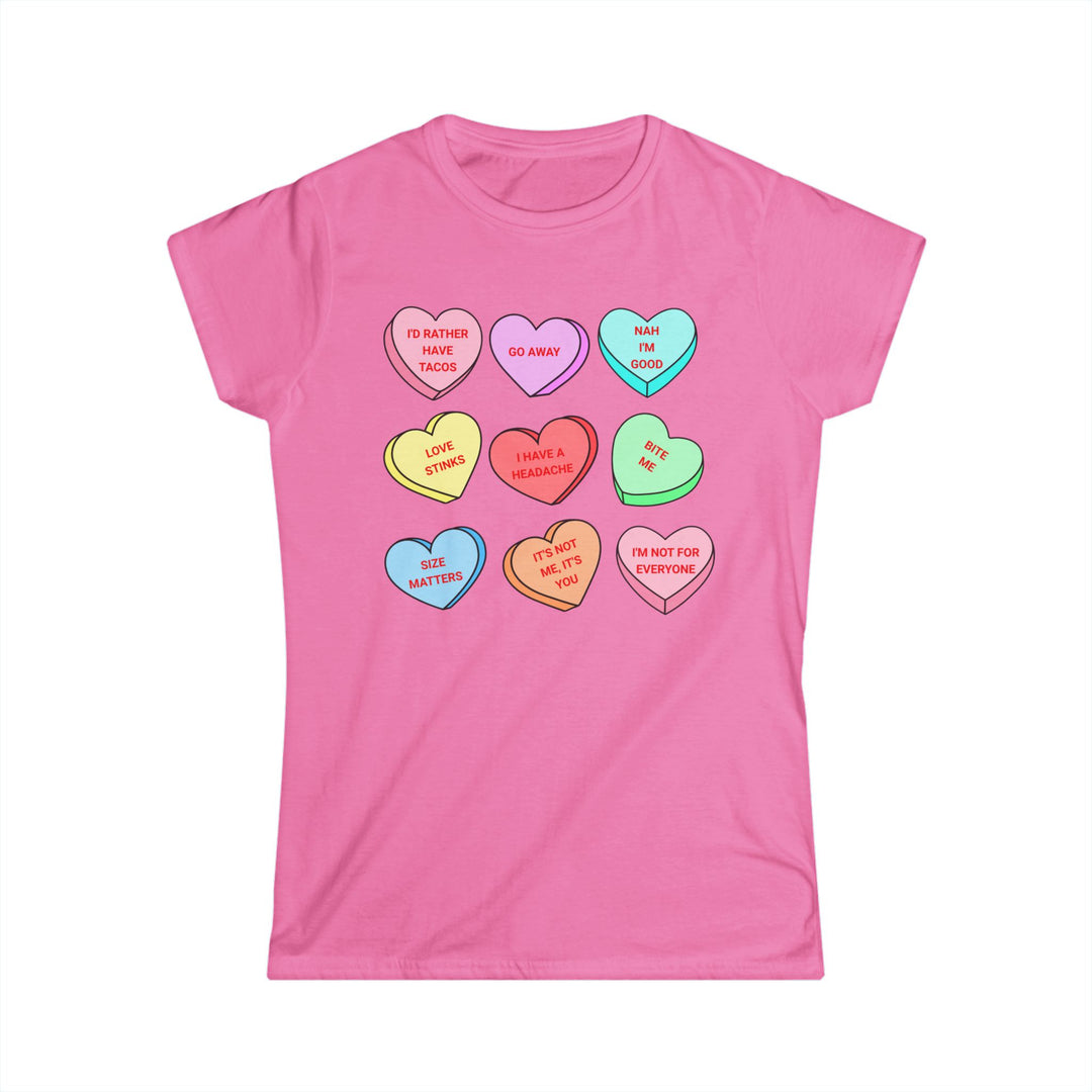 Conversation Hearts -Women's Softstyle Tee
