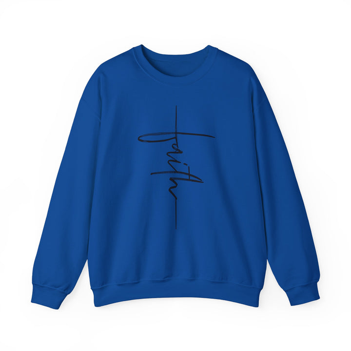 Faith Cross - Unisex Heavy Blend™ Crewneck Sweatshirt