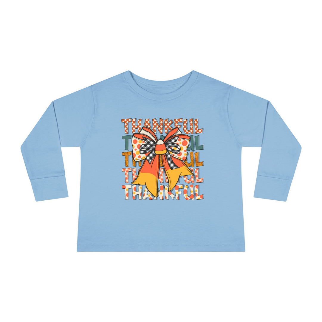 Thankful Bow - Toddler Long Sleeve Tee