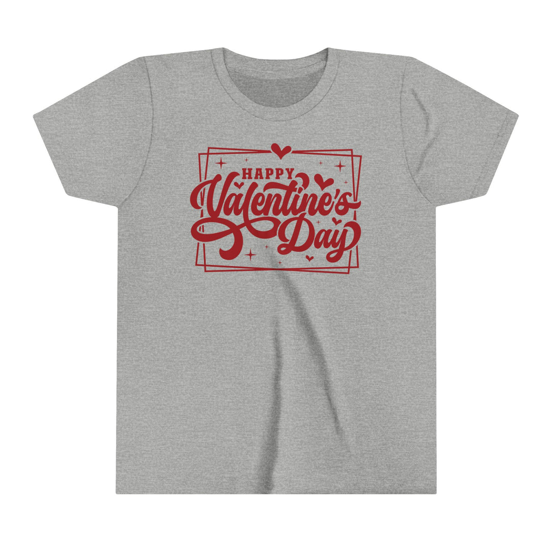 Happy Valentine's Day W/Hearts - Youth Short Sleeve Tee