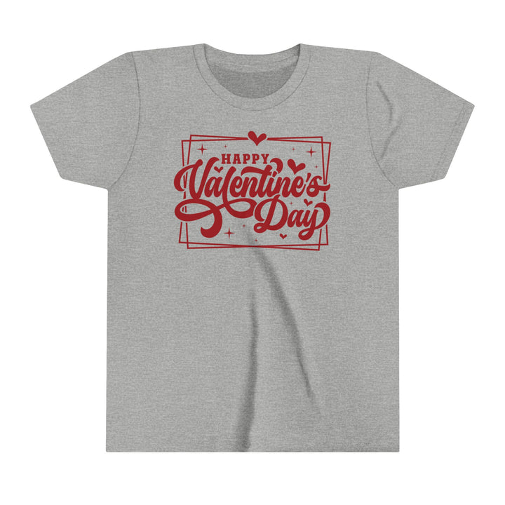 Happy Valentine's Day W/Hearts - Youth Short Sleeve Tee