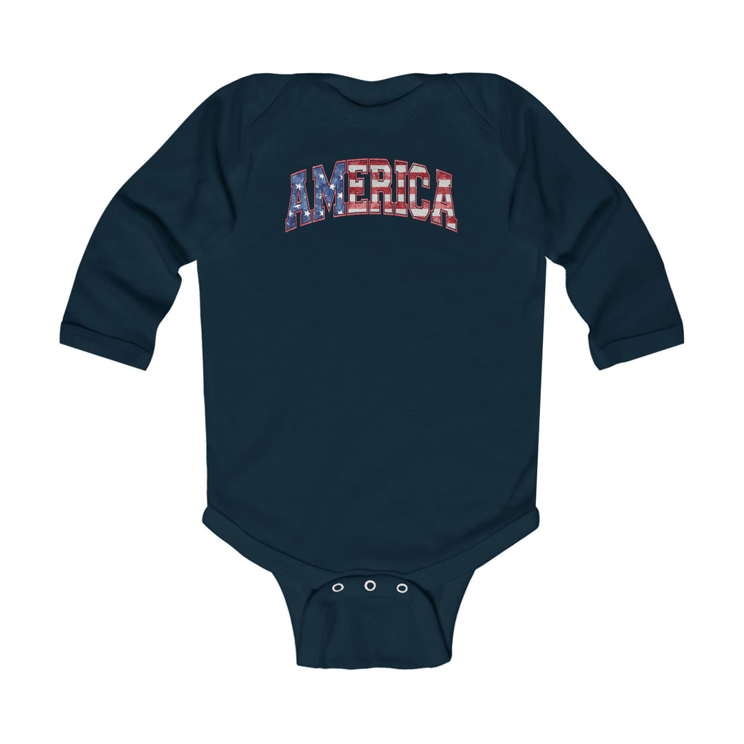 America - Infant Long Sleeve Bodysuit