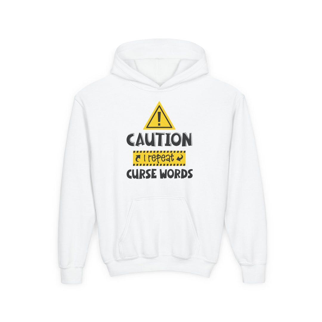 Caution - Youth Heavy Blend Hooded Sweatshirt