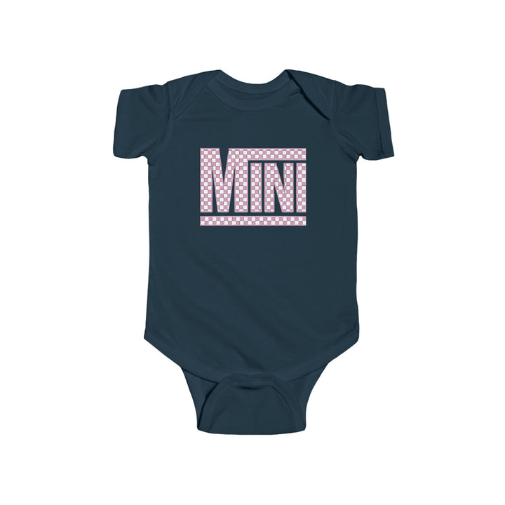 Pink Check Mini - Infant Fine Jersey Bodysuit