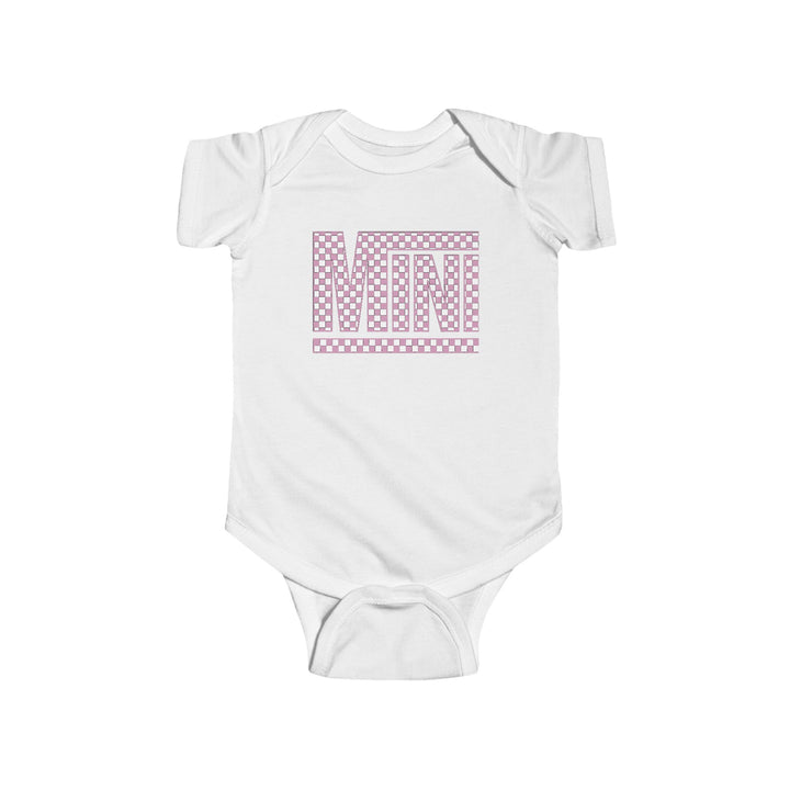 Pink Check Mini - Infant Fine Jersey Bodysuit