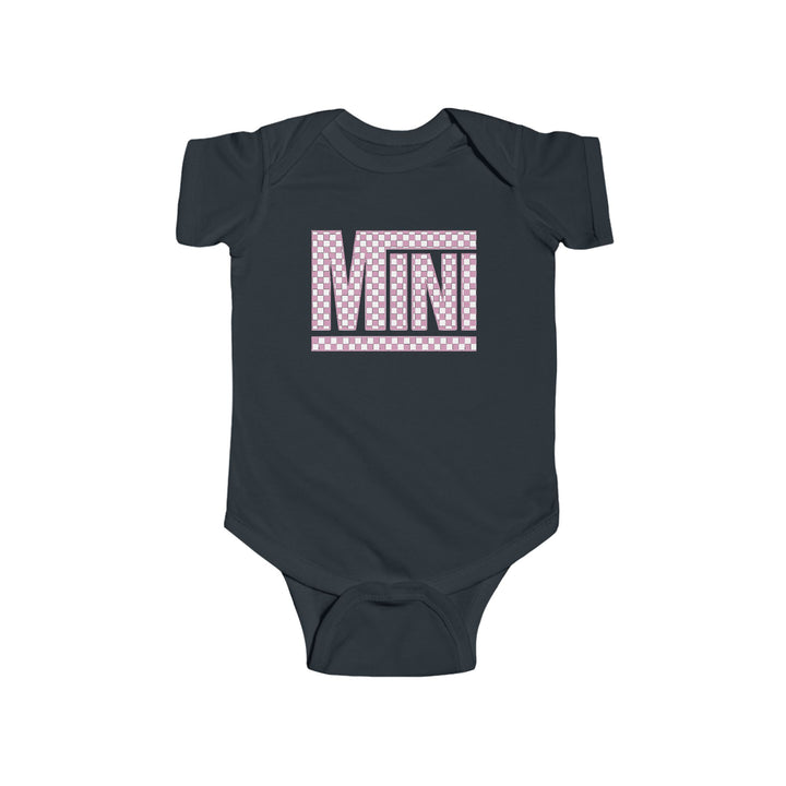 Pink Check Mini - Infant Fine Jersey Bodysuit