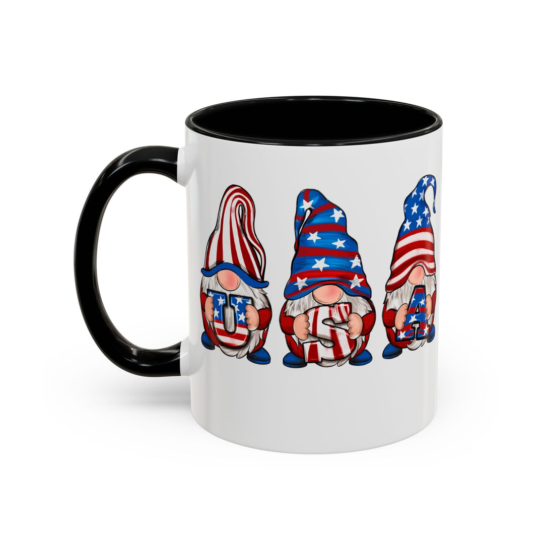 4th Of July Gnomes - Accent Coffee Mug (11, 15oz)