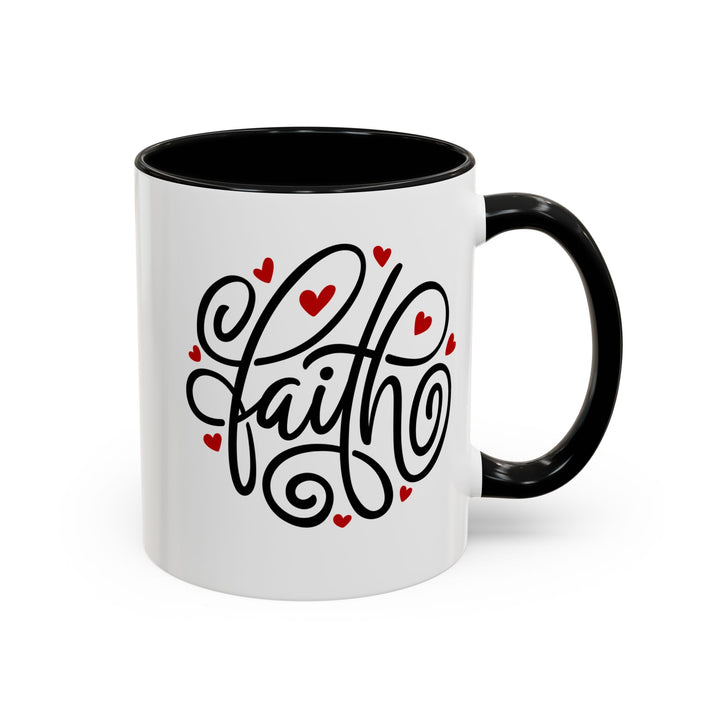 Faith Hearts - Accent Coffee Mug (11, 15oz)