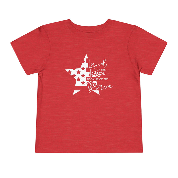 Land Of The Free - Toddler Short Sleeve Tee
