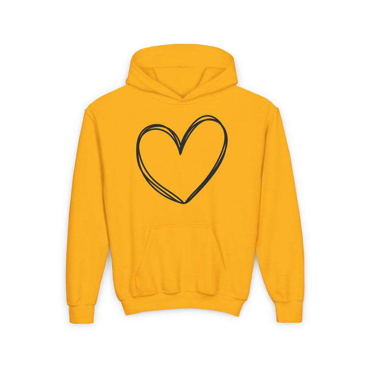 Heart - Youth Heavy Blend Hooded Sweatshirt