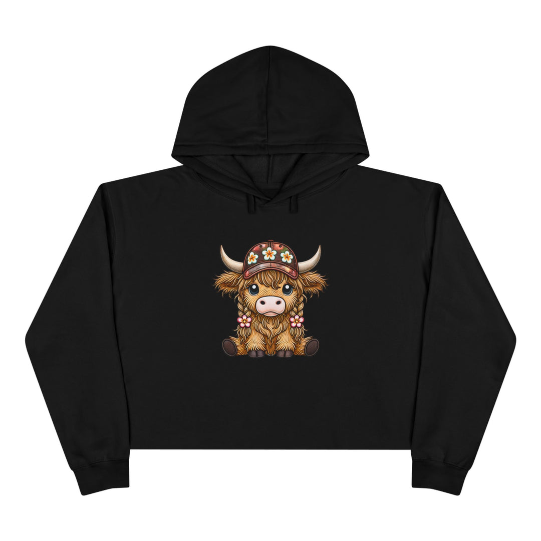 Summer Cow - Crop Hoodie