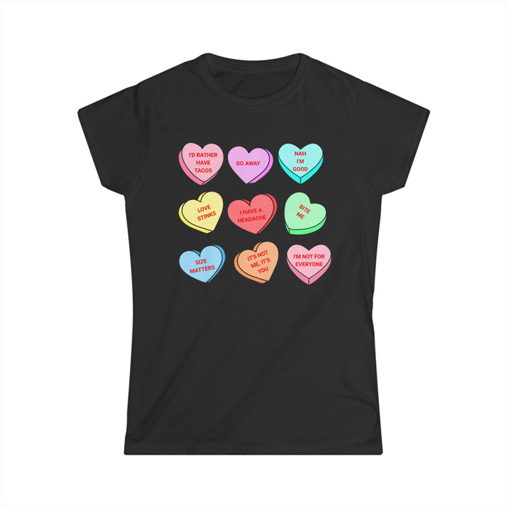 Conversation Hearts -Women's Softstyle Tee