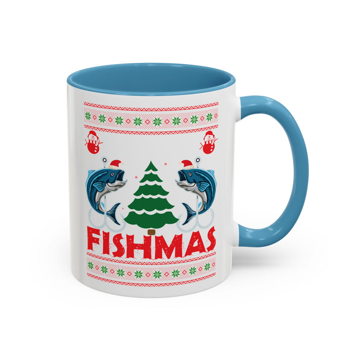 Merry Fishmas - Accent Coffee Mug (11, 15oz)