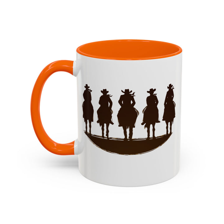 Cowboy Silhouette - Accent Coffee Mug (11, 15oz)