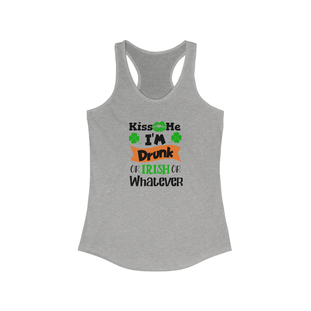 Kiss Me I'm Drunk - Women's Ideal Racerback Tank