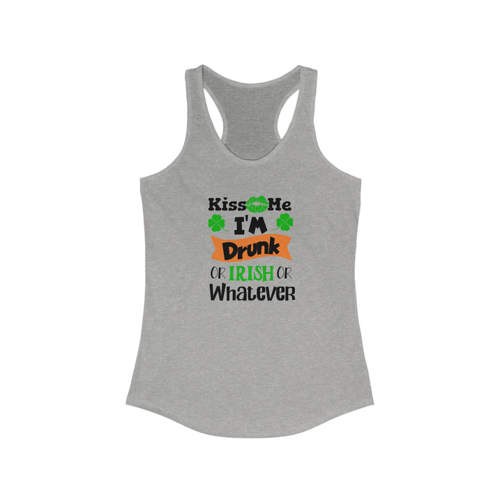 Kiss Me I'm Drunk - Women's Ideal Racerback Tank