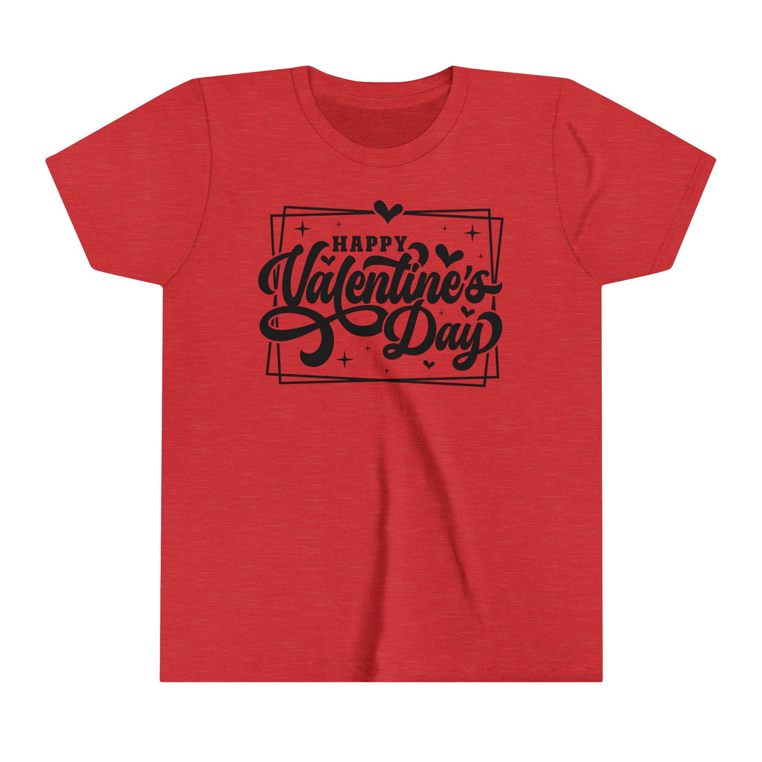 Happy Valentine's Day W/Hearts - Youth Short Sleeve Tee